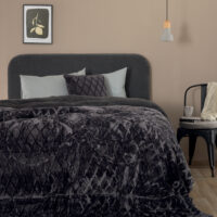 Κουβερτοπάπλωμα King size 240x260 NADINE/5 COAL
