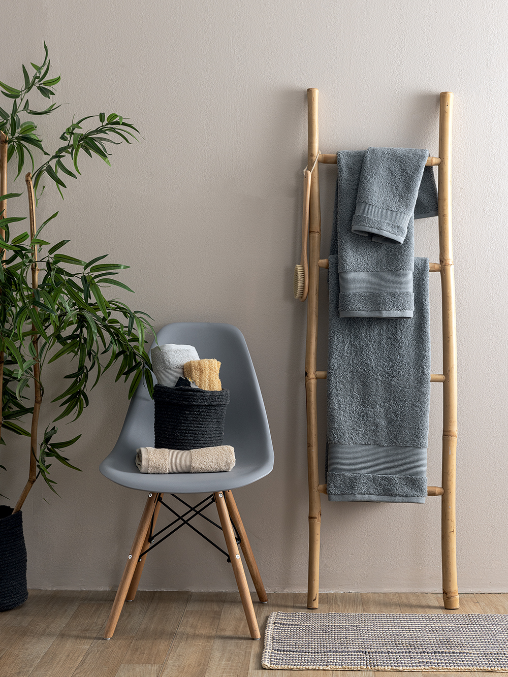 Πετσέτα Χεριών Towels Collection 30x50 NAYA GREY Πετσέτα Χεριών Towels Collection 30x50 NAYA GREY