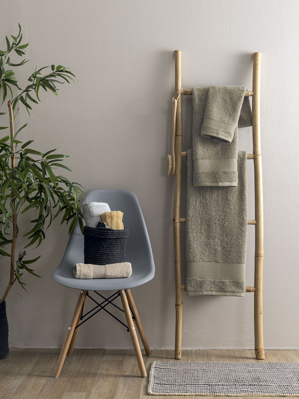 Πετσέτα Προσώπου Towels Collection 50x90 NAYA TAUPE