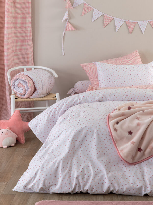 Σεντόνι Μονό 170x260 BB101 ROSE Χωρίς Λάστιχο