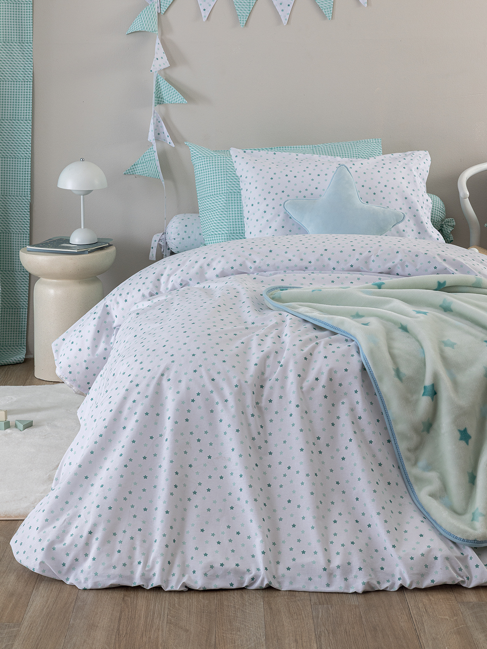 Σεντόνι Μονό 110x200+35 BB101 AQUA Με Λάστιχο