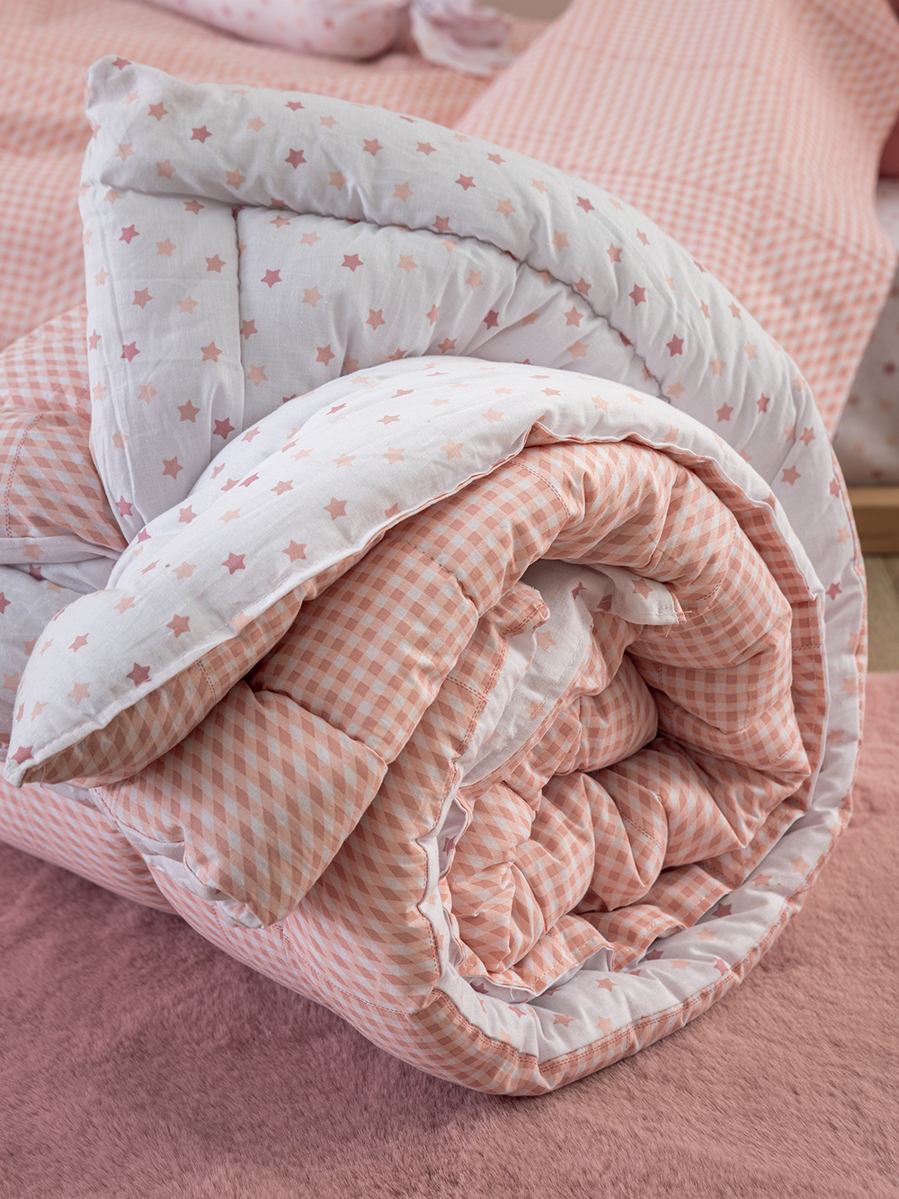 Πάπλωμα Μονό Bon Bon 160x240 BB100 ROSE
