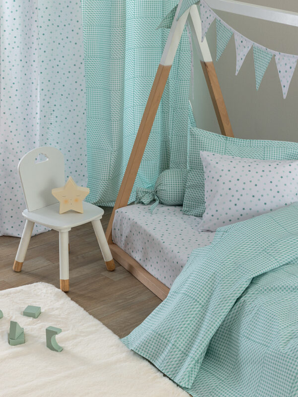 Σεντόνια Λίκνου 80x110 BB100 AQUA