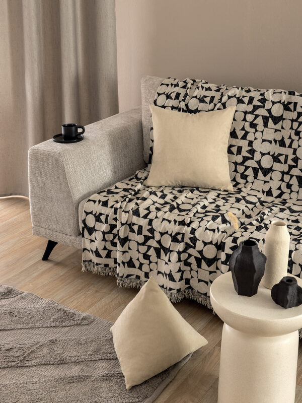 Ριχτάρι Τετραθέσιου Καναπέ MIKA BLACK