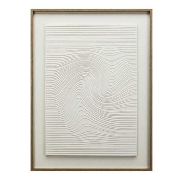 ΠΙΝΑΚΑΣ ΣΕ 3D ΚΑΜΒΑ ΛΕΥΚΟΣ PVC/MDF 60Χ80ΕΚ