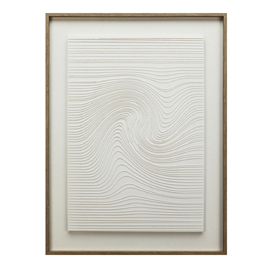 ΠΙΝΑΚΑΣ ΣΕ 3D ΚΑΜΒΑ ΛΕΥΚΟΣ PVC/MDF 60Χ80ΕΚ