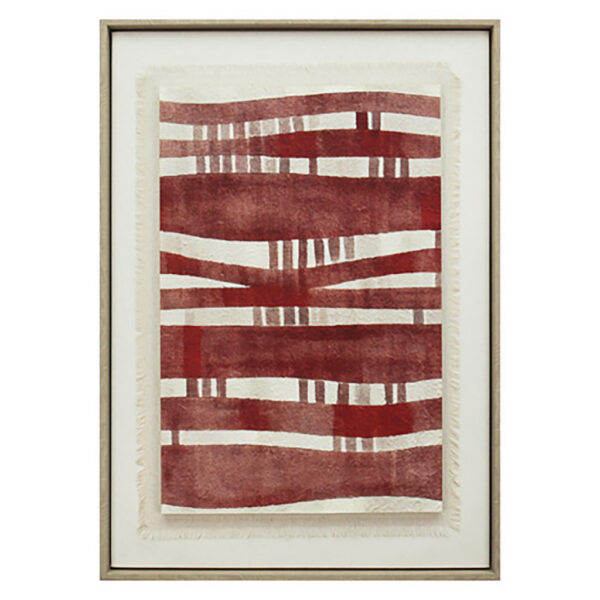 ΠΙΝΑΚΑΣ ΣΕ 3D ΚΑΜΒΑ ΚΟΚΚΙΝΟΣ PVC/MDF 50X70X9ΕΚ