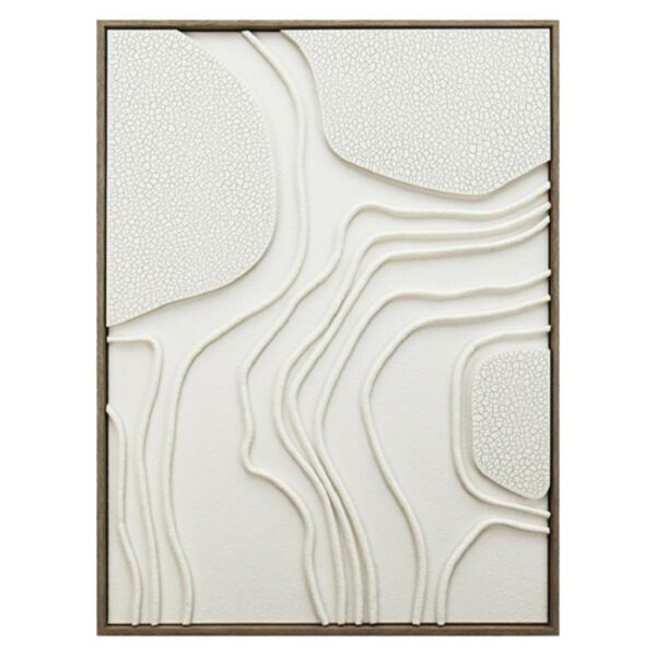 ΠΙΝΑΚΑΣ ΣΕ 3D ΚΑΜΒΑ ΛΕΥΚΟΣ PVC/MDF 60X80X2,9 ΕΚ