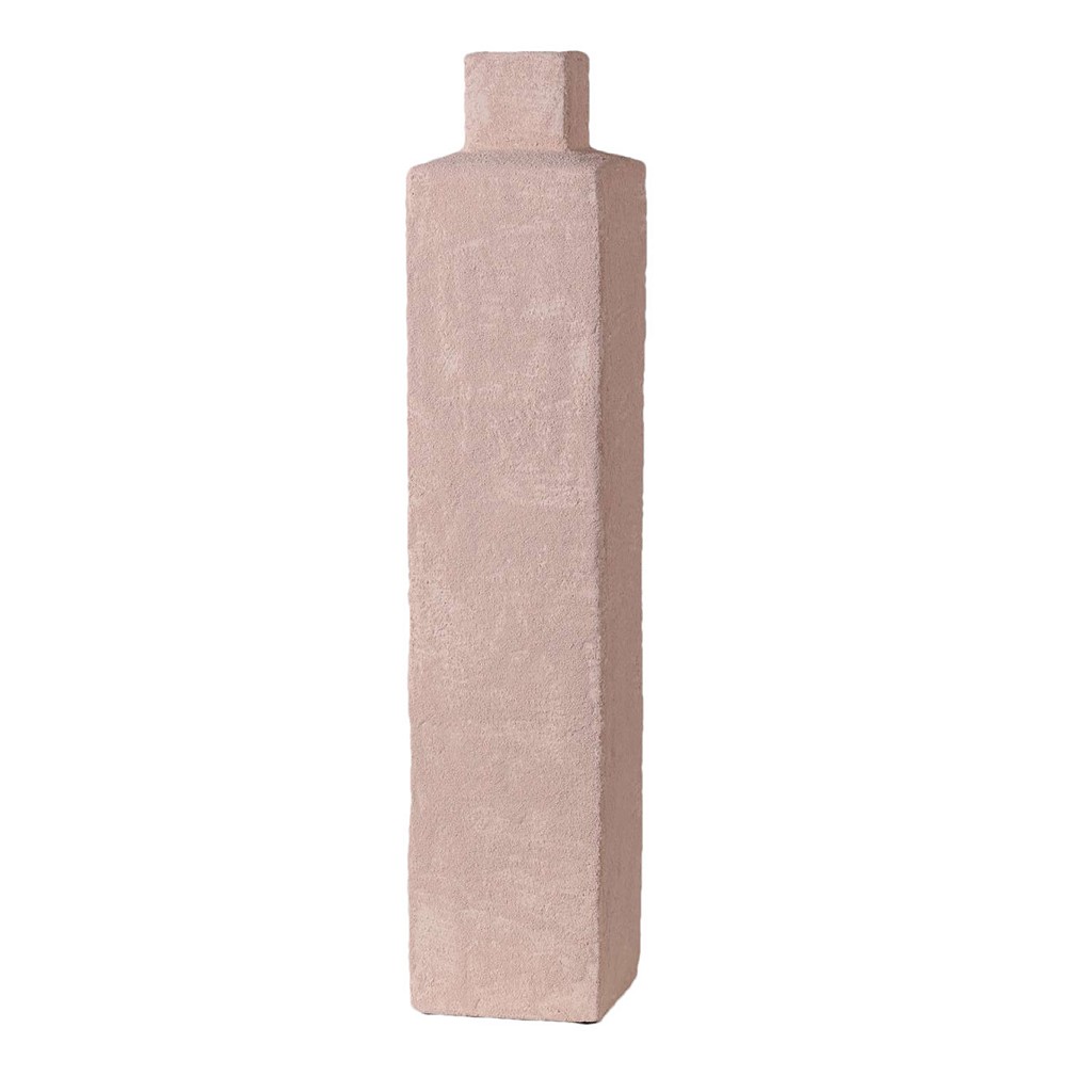 ΒΑΖΟ ΚΕΡΑΜ. ΤΕΤΡΑΓΩΝΟ ΡΟΖ 13X13X60ΕΚ