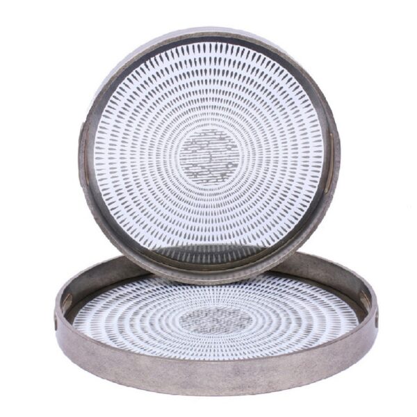 ΔΙΣΚΟΣ ΓΥΑΛ./ΠΛΑΣΤ. ΣΤΡΟΓΓΥΛΟΣ ΣΕΤ 2 39,5X39,5X4-34X34X4CM