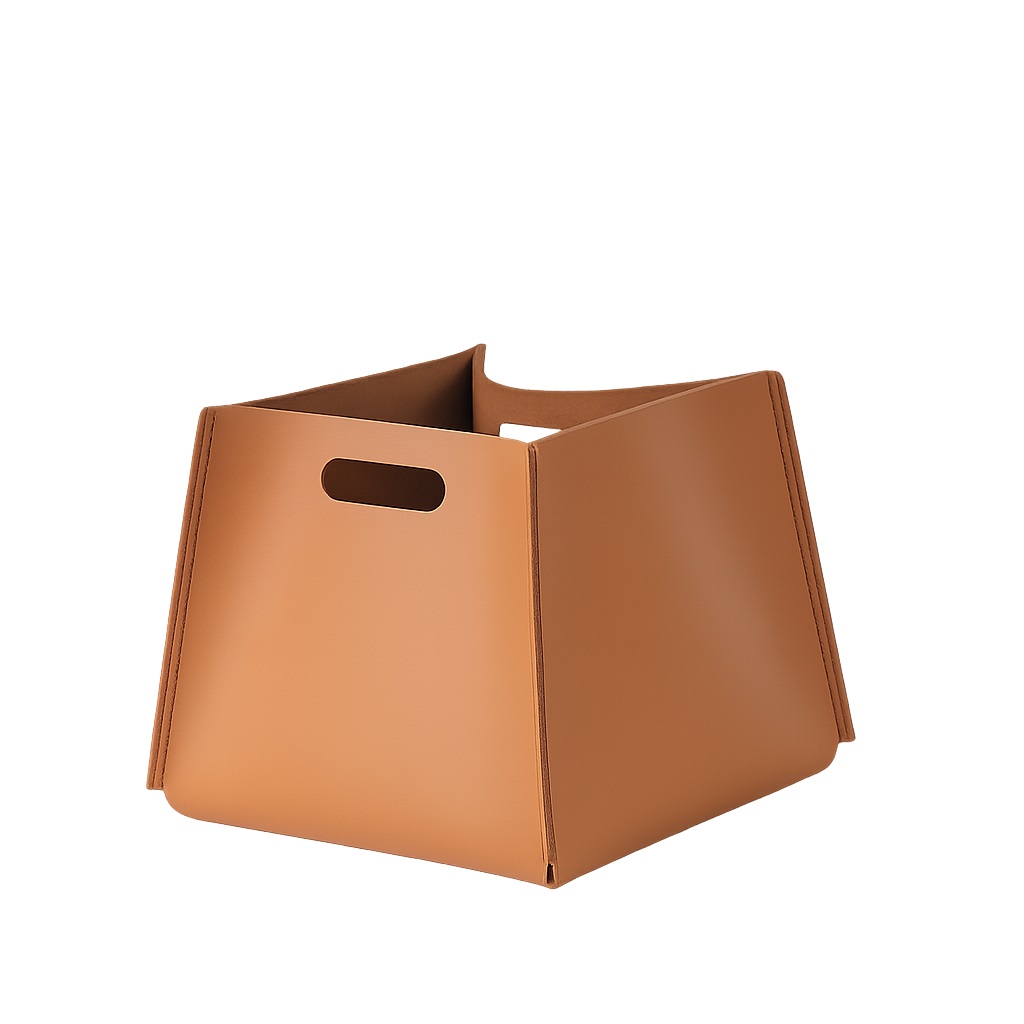 ΤΣΑΝΤΑ ΜΕ ΛΑΒΕΣ ΚΑΦΕ ΔΕΡΜΑΤΙΝΗ 26,5Χ26,5Χ26,5ΕΚ