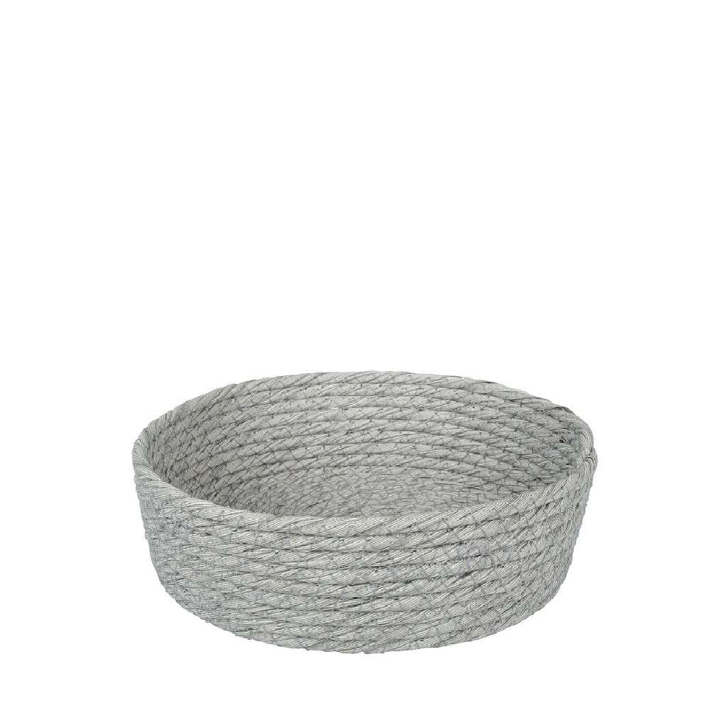 ΚΑΛΑΘΙ SYNTH. RATTAN ΣΤΡΟΓΓ. ΓΚΡΙ 20X6EK.