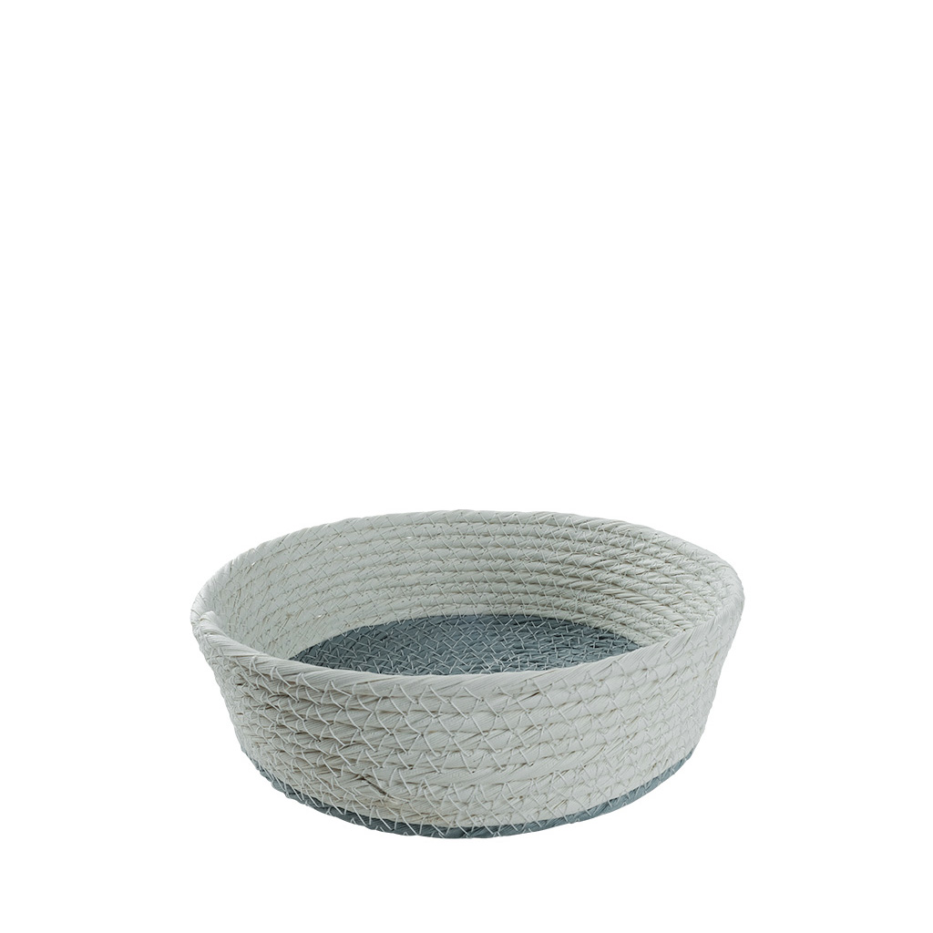 ΚΑΛΑΘΙ SYNTH. RATTAN ΣΤΡΟΓΓ. ΓΑΛΑΖΙΟ-ΛΕΥΚΟ 18X6EK.