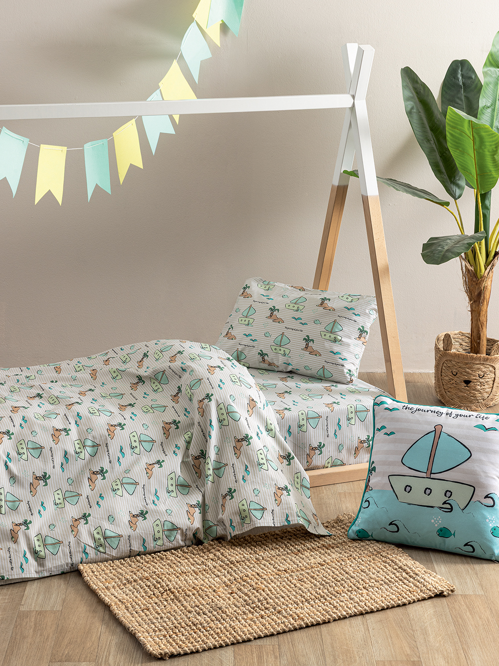 Σετ Μονά Σεντόνια My Kingdom 170x260 MK779 Με Λάστιχο Σετ Μονά Σεντόνια My Kingdom 170x260 MK779 Με Λάστιχο