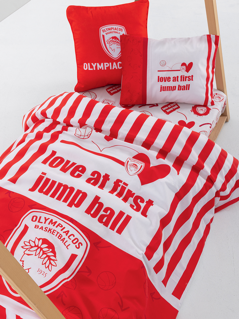 Σετ Σεντόνια Κούνιας Olympiacos B.C. 130x170 BC9