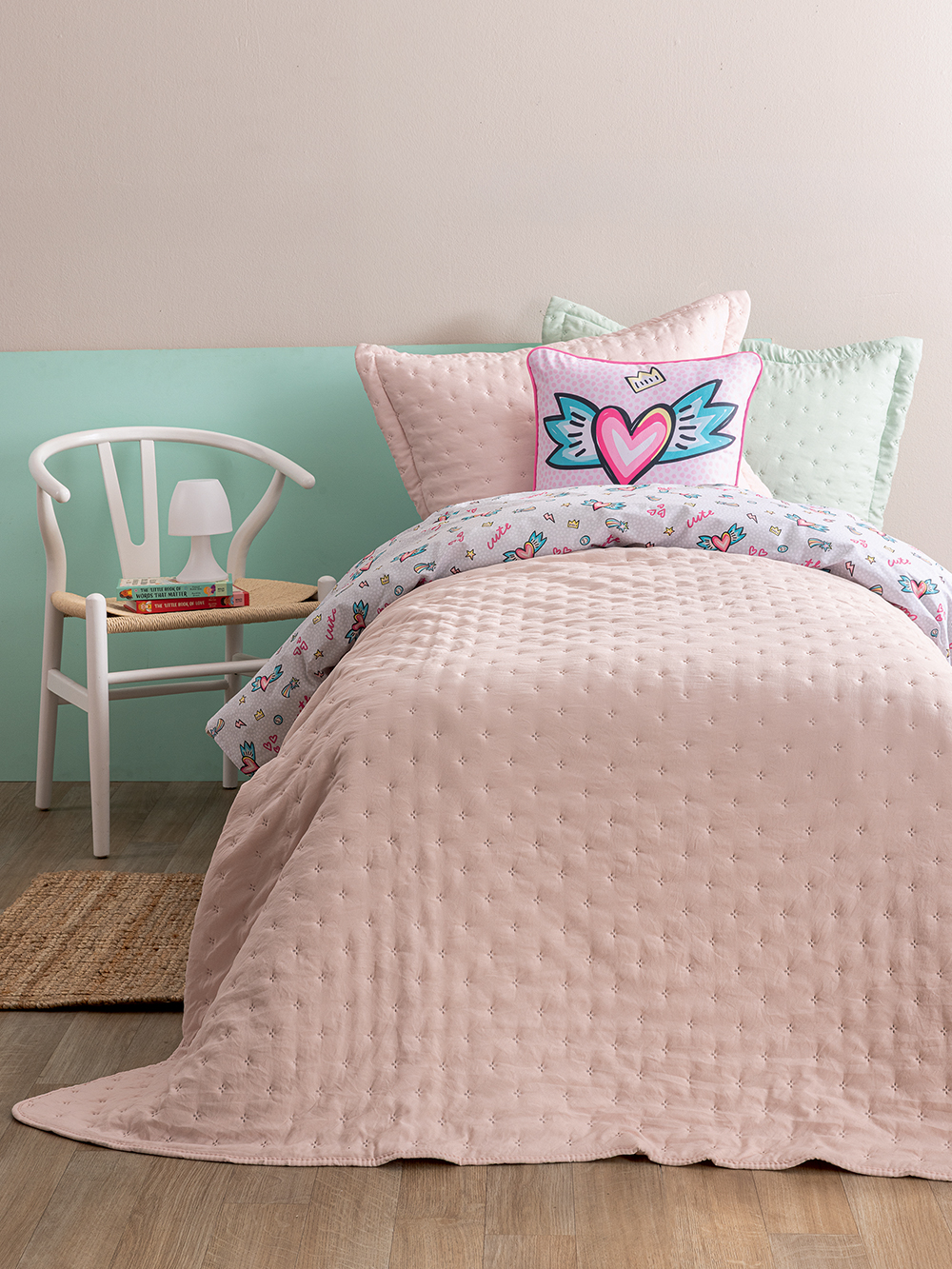 Κουβερλί ημίδιπλο 160x240 NICO/2 PINK