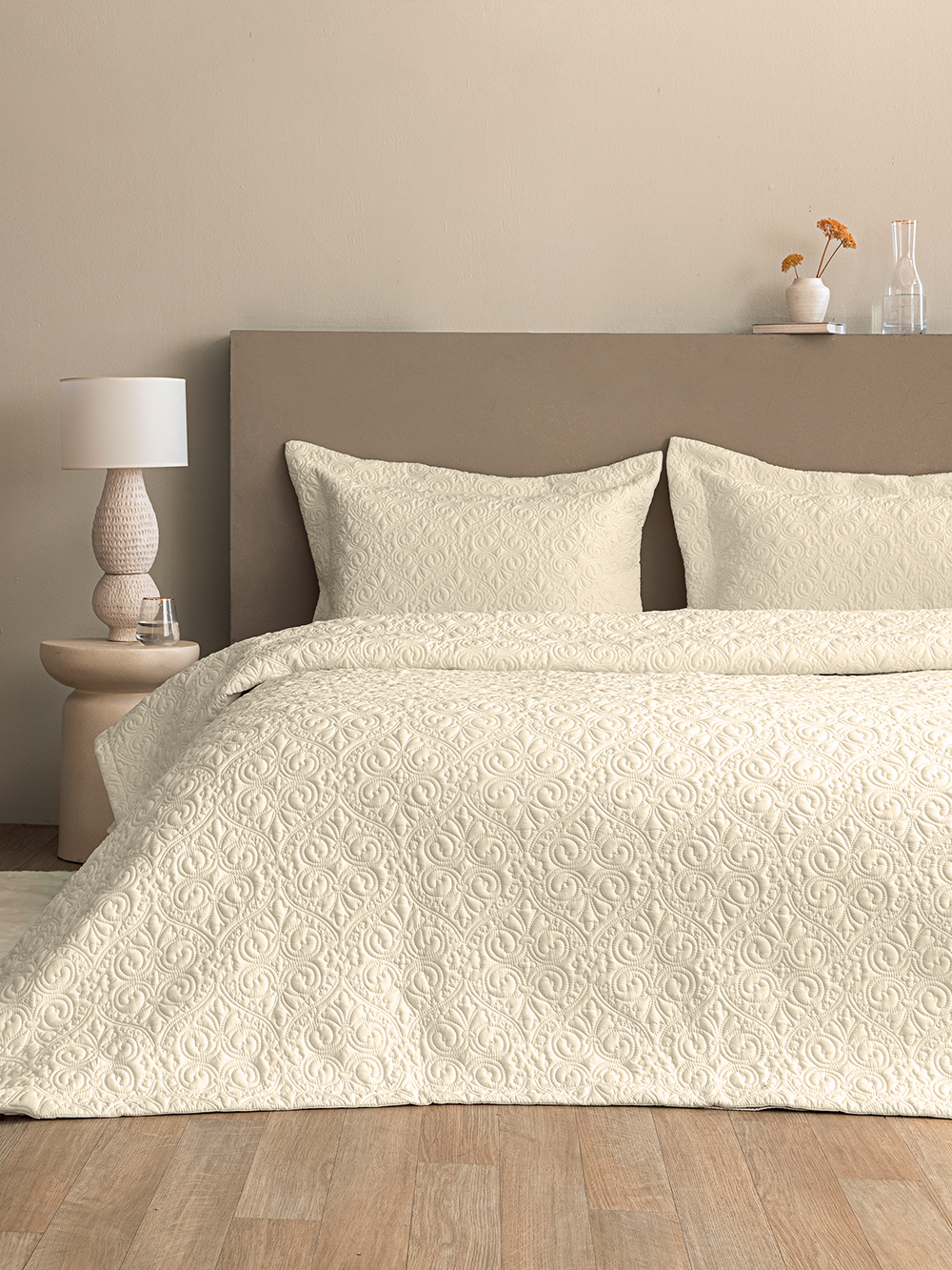 Σετ Κουβερλί 240x260 WED105 ECRU