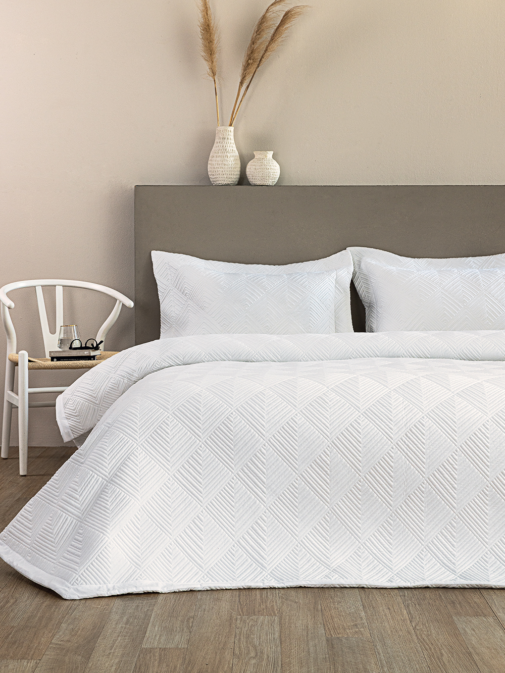 Σετ Κουβερλί 240x260 WED106 WHITE