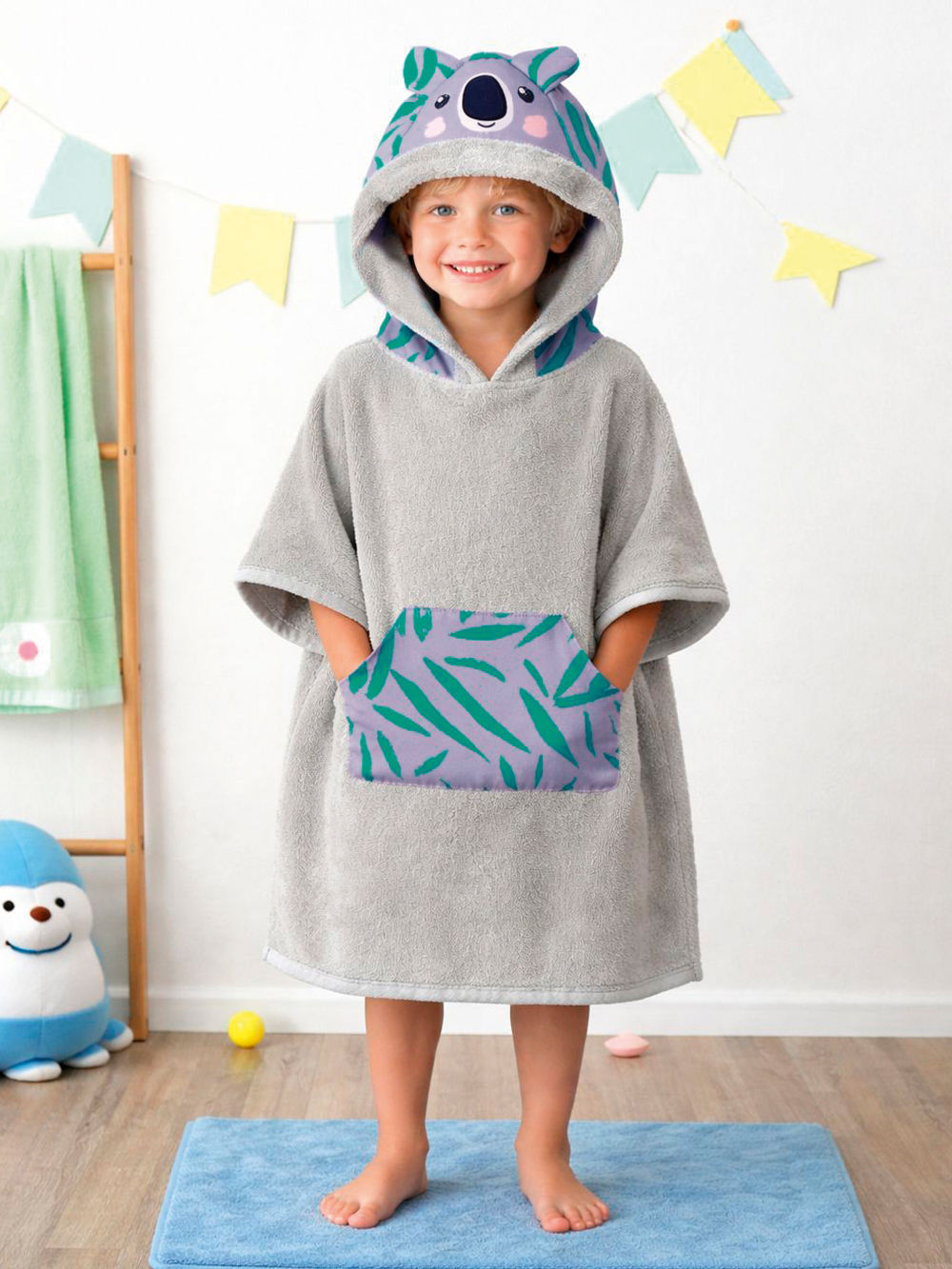 Παιδική πετσέτα με κουκούλα 70x120 KOALA