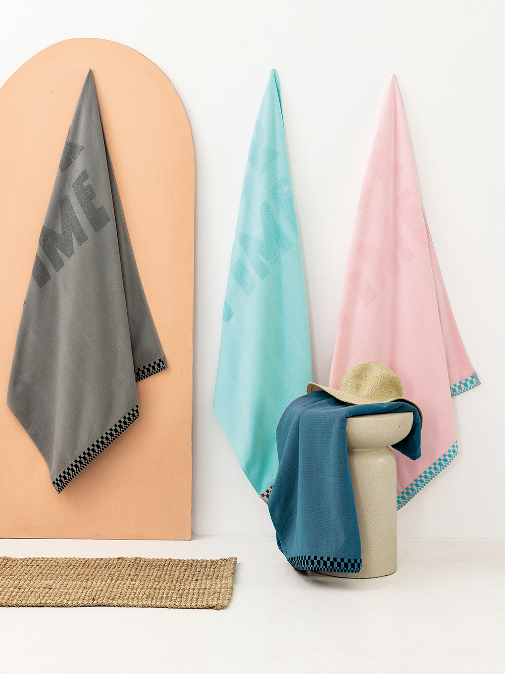 Πετσέτα Θαλάσσης Beach Collection 80x180 TM100 AQUA