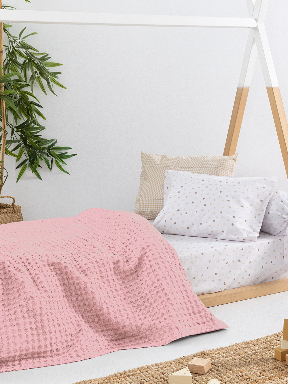 Κουβέρτα Πικέ Αγκαλιάς Baby Blankets 80x110 MARCIE PINK