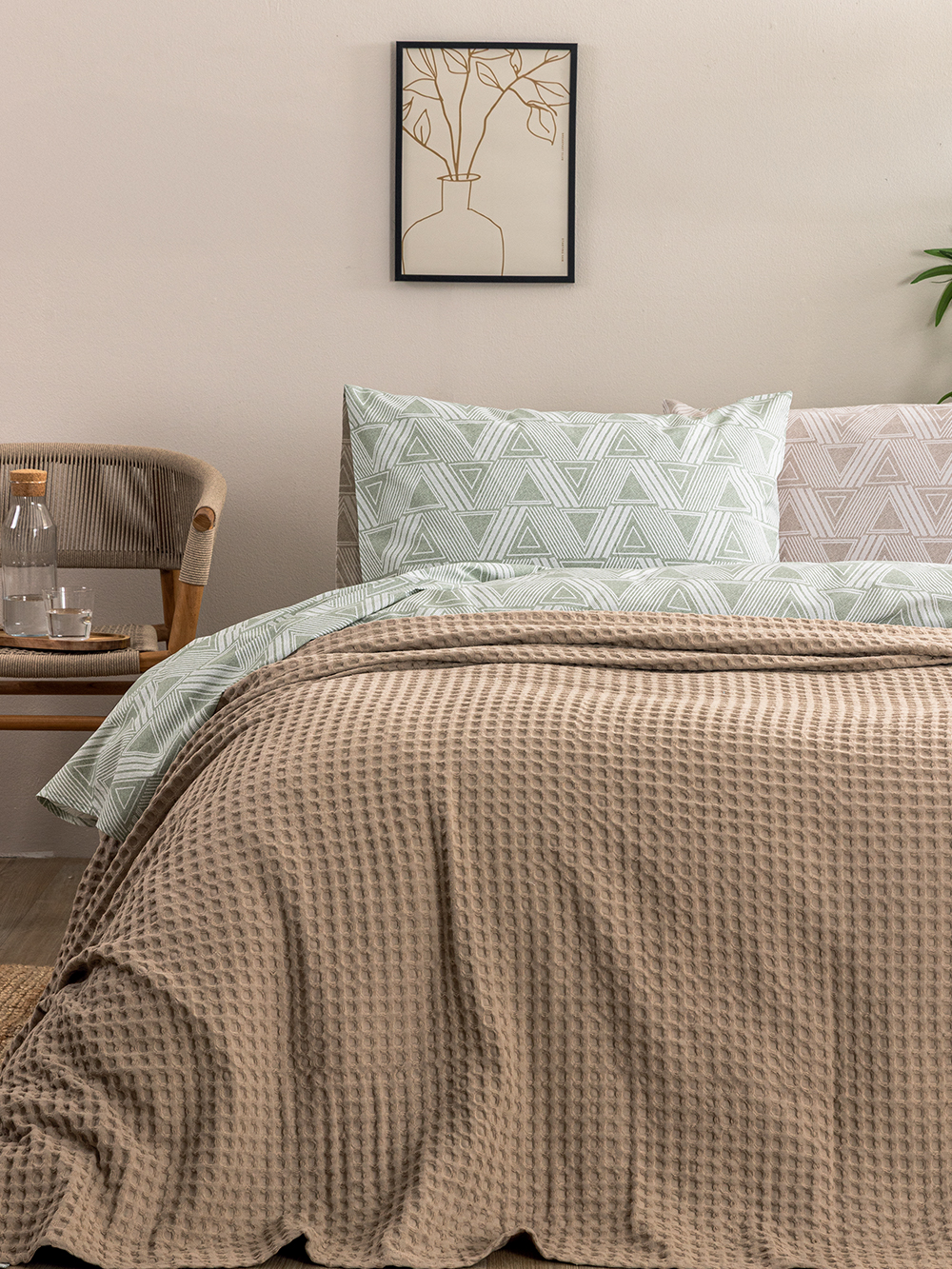 Κουβέρτα Πικέ 170x240 MARCIE BEIGE