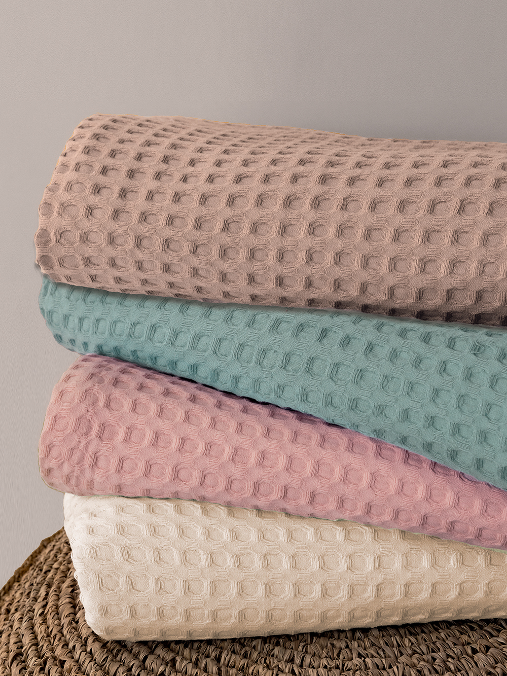 Κουβέρτα Πικέ 250x240 MARCIE PINK