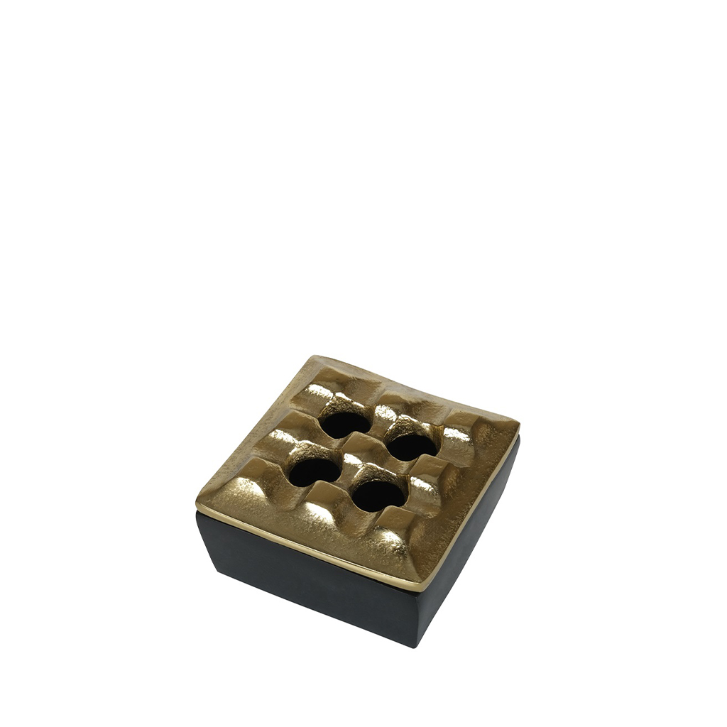 ΣΤΑΧΤΟΔΟΧΕΙΟ ΑΛΟΥΜΙΝΙΟΥ ΧΡΥΣΟ-ΜΑΥΡΟ ΤΕΤΡΑΓ. 7,7Χ4,5ΕΚ