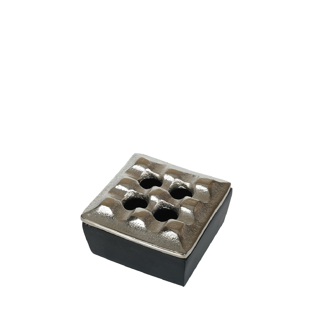 ΣΤΑΧΤΟΔΟΧΕΙΟ ΑΛΟΥΜΙΝΙΟΥ ΑΣΗΜΙ-ΜΑΥΡΟ ΤΕΤΡΑΓ. 7,7Χ4,5ΕΚ