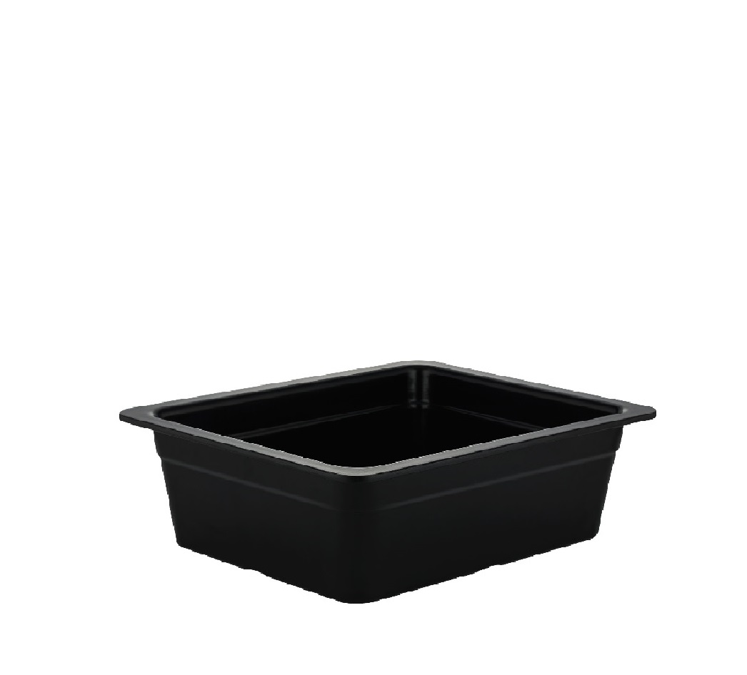 ΓΑΣΤΡΟΝΟΜΟΣ GN1/3 ΜΑΥΡΟ ΓΥΑΛΙΣΤ. ΜΕΛΑΜΙΝΗΣ 32,5Χ17,6Χ10ΕΚ