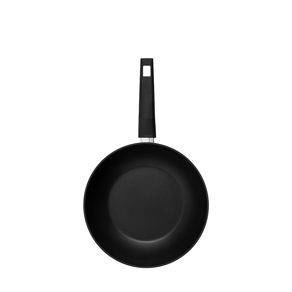 DAY ΤΗΓΑΝΙ WOK INDUCTION ΚΕΡΑΜ.ΕΠΙΣΤΡΩΣΗ ΜΑΥΡΟ Φ28ΕΚ